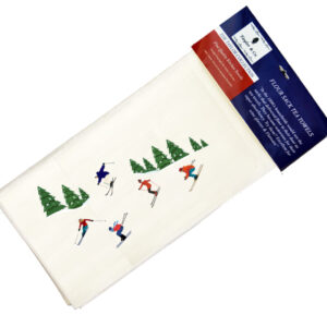 Ski Day Flour Sack Tea Towels.(Min 12)