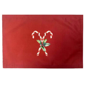 Candy Cane Placemats. Indoor/Outdoor. 12″ x 18″ (Min 12)