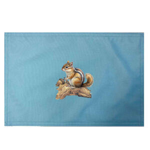 Chipmunk Placemats. Indoor/Outdoor. 12″ x 18″  (Min 12)
