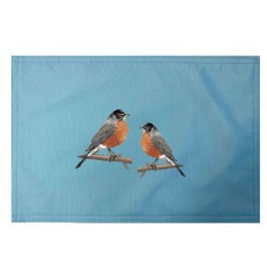 Robins Placemats. Indoor/Outdoor. 12″ x 18″  (Min 12)
