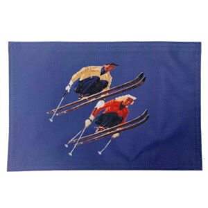 Skiers Placemats. Indoor/Outdoor. 12″ x 18″