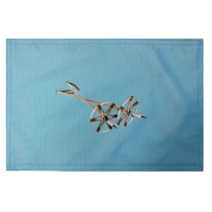 Vintage Ski Poles Placemats. Indoor/Outdoor. 12″ x 18″