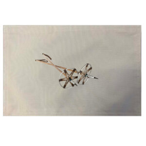 Vintage Ski Poles Placemats. Indoor/Outdoor. 12″ x 18″