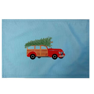 Christmas Woody Placemats. Indoor/Outdoor. 12″ x 18″  (Min 12)