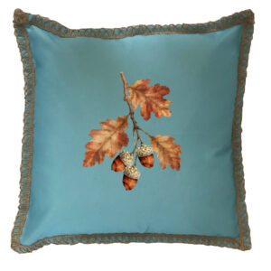 Acorn Burlap Lace Trim Linen Weave Pillows Trim. 18″ x 18″ (Min 2)