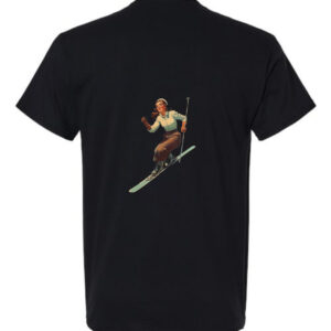 Vintage Ski Girl T Shirt