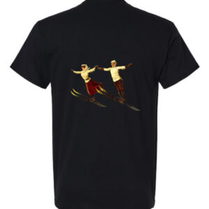Vintage Skiers Two T Shirt